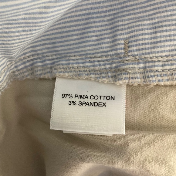 Peter Millar Pants Chino Pima Cotton flat front light Beige Stone size 38 Golf - Picture 6 of 16